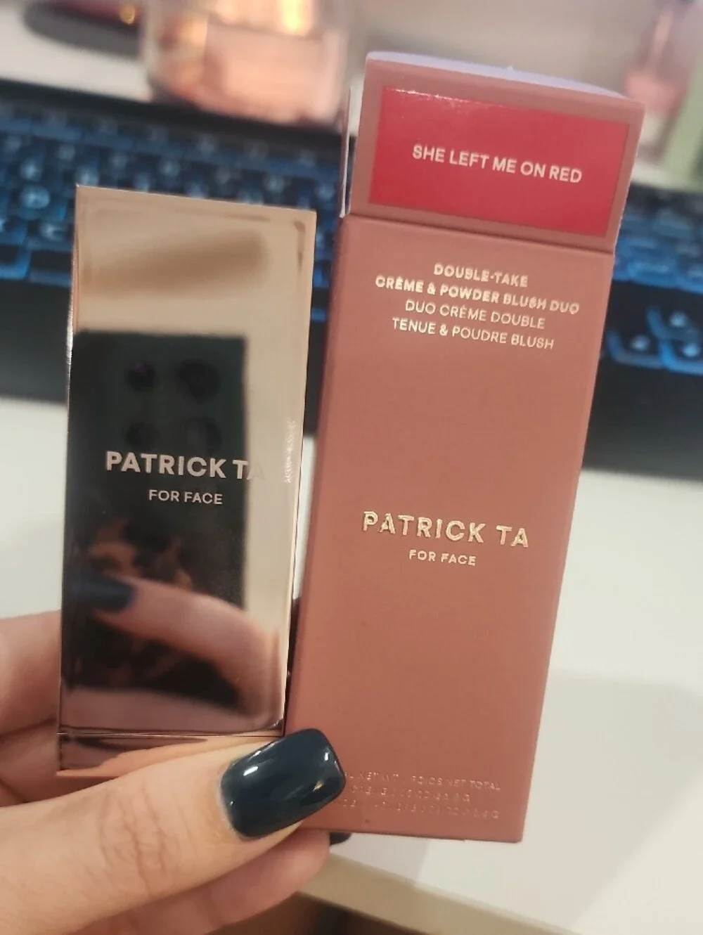 Patrick Ta Double-Take Crème & Powder Blush Duo — She Left Me On Red (Red Blend)